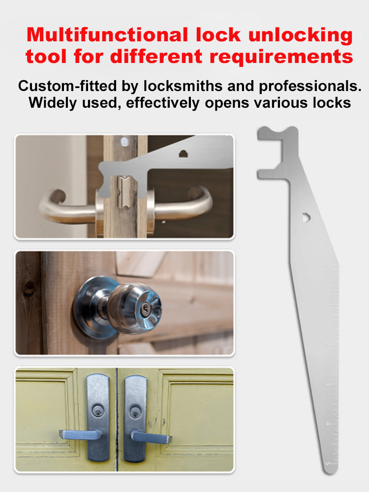 Stop wasting money on inferior tools that fail in emergencies. Invest in this #1 emergency lock picking tool used by first responders and locksmiths across the United States.
