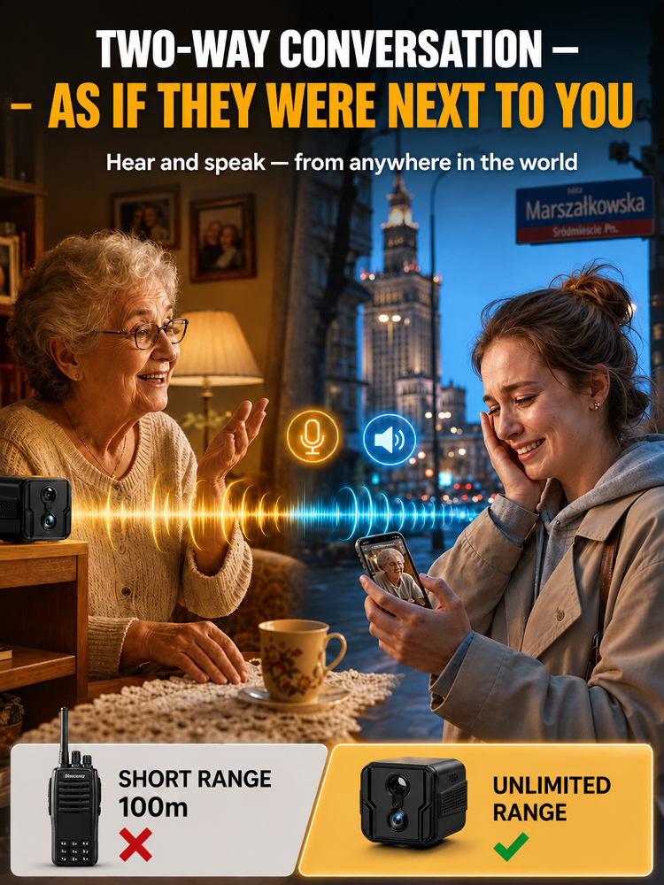 📶 Works Without WiFi，Built-in Battery Backup，🧲Instant Magnetic Mount