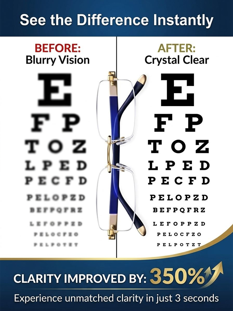 【Vision Restored to 20-Year-Old Condition】Smart Zoom Comfort Reading Glasses