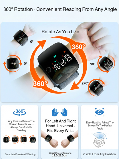 🧐 Painless blood pressure and blood sugar measurement in 30 seconds, German technology on your wrist. Limited stock available!