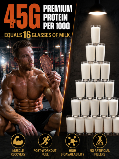 🚀 Protein-Powered Crispy Meat: 15g protein in 1 bag, Fuel your day, Zero carb!