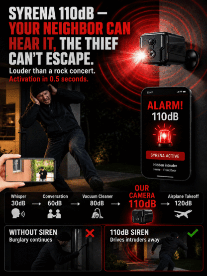📶 Works Without WiFi，Built-in Battery Backup，🧲Instant Magnetic Mount