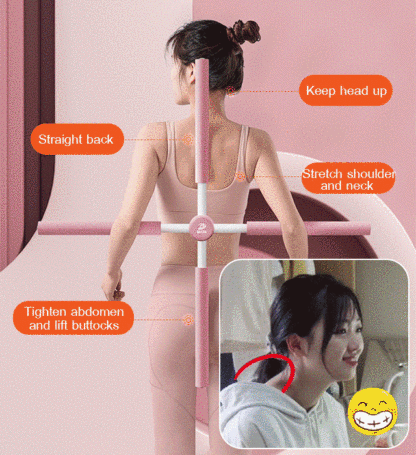 【Reject Mediocrity】Cross-shaped Back Corrector Stick – Your 24-Hour "Personal Body Care Manager"!
