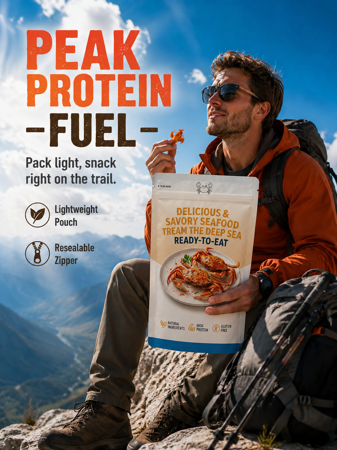 🚀 Geographic-Origin Crab: 1-bite to instant cellular vitality, No more fake seafood!