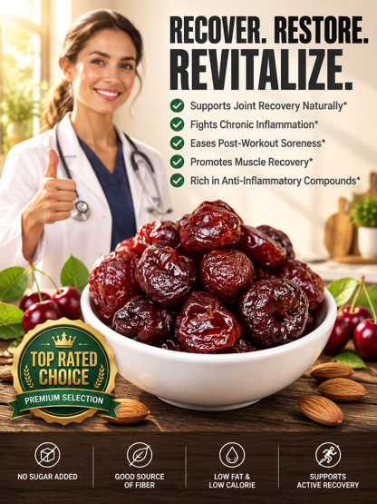[Say Goodbye to Joint Aches and Swelling] Premium Montmorency Dried Cherries