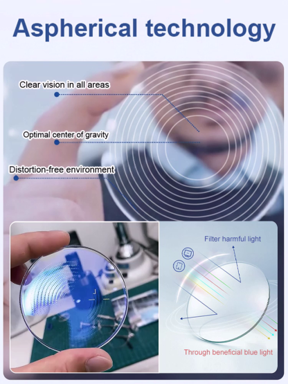 [A Lifetime Companion] Auto-Focus Reading Glasses — Crystal Clarity, Near and Far Say goodbye to constantly switching glasses!