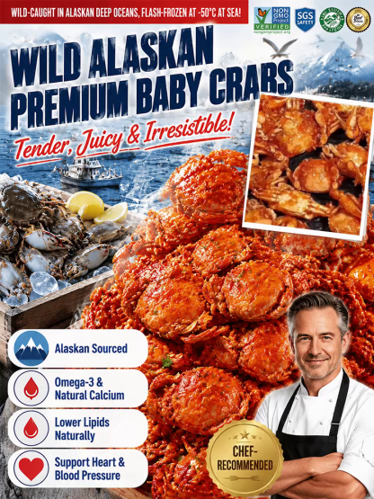 🚀 Geographic-Origin Crab: 1-bite to instant cellular vitality, No more fake seafood!