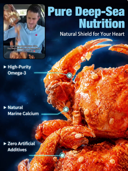 🚀 Geographic-Origin Crab: 1-bite to instant cellular vitality, No more fake seafood!