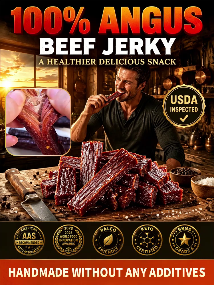 🚀 100% Aussie Angus Beef Jerky: Bite once to unleash bold savory juice, No more dry tough leather!