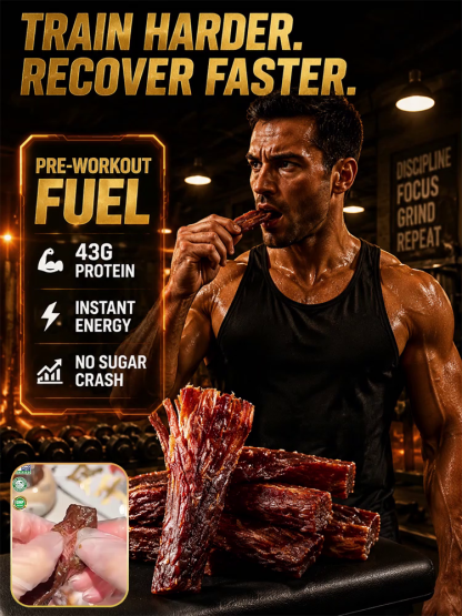 🚀 100% Aussie Angus Beef Jerky: Bite once to unleash bold savory juice, No more dry tough leather!