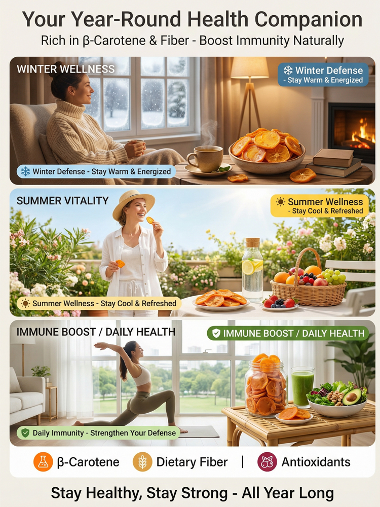 Fresh Farm Crispy Persimmon Chips Snack