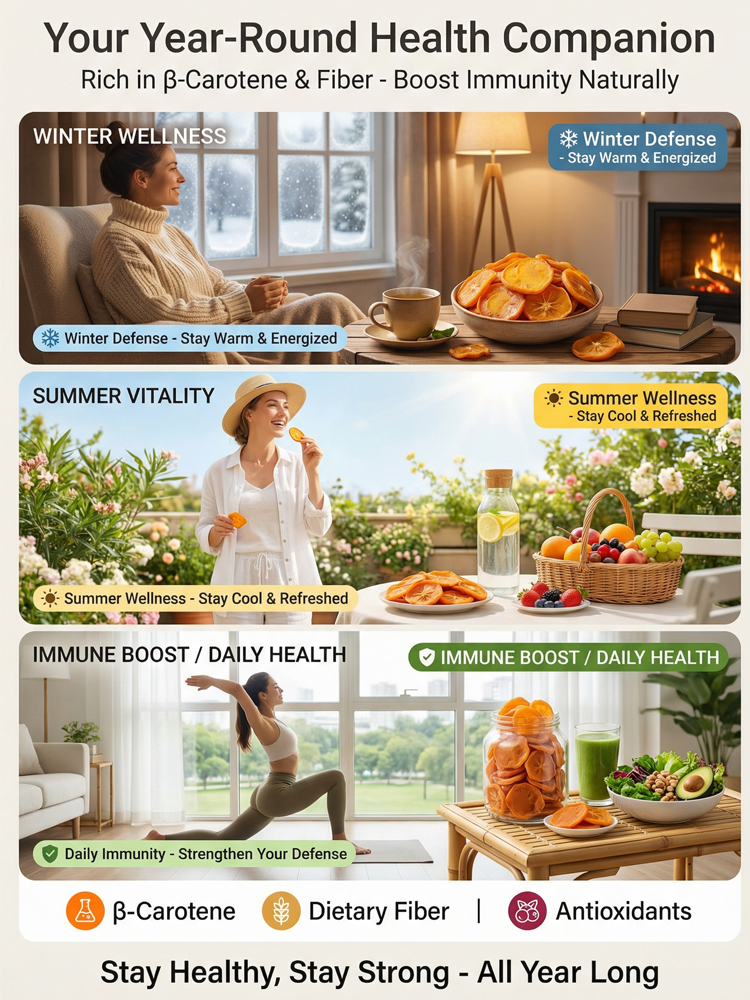 Fresh Farm Crispy Persimmon Chips Snack