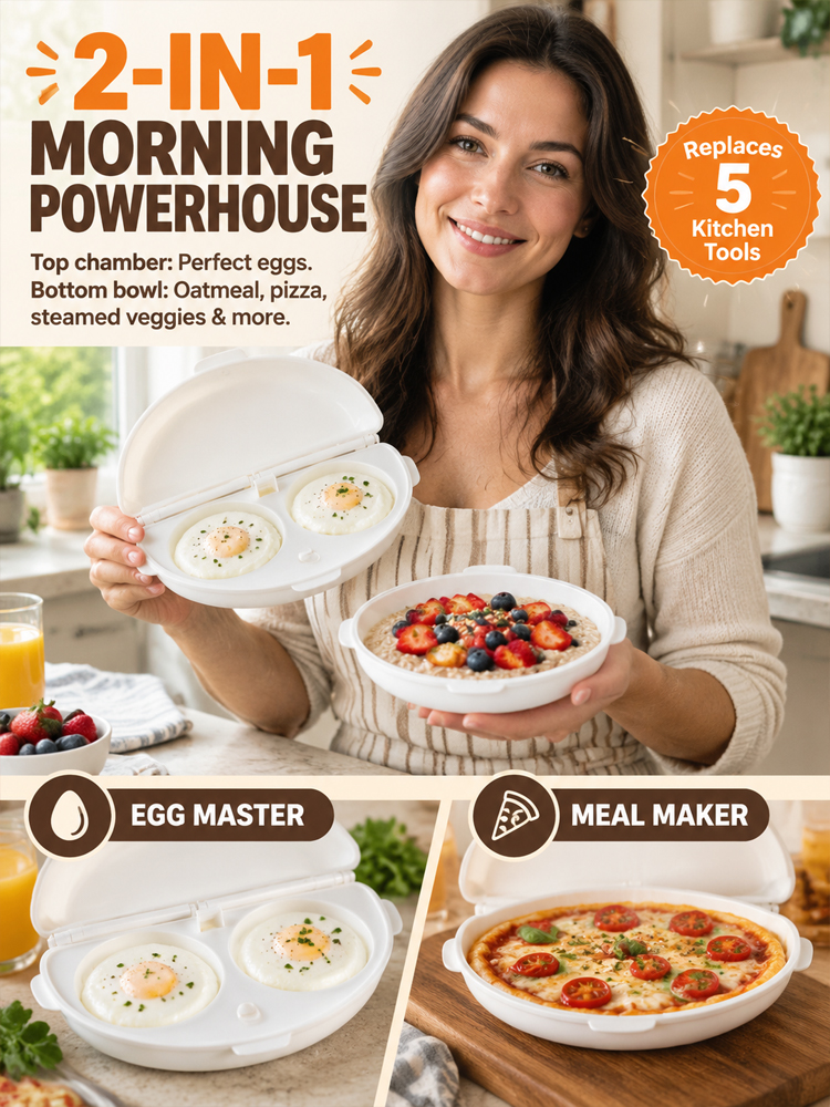 🏆⚡ FDA-Approved 2-in-1 Steamer Blast-Cooks Michelin Eggs in 60s!