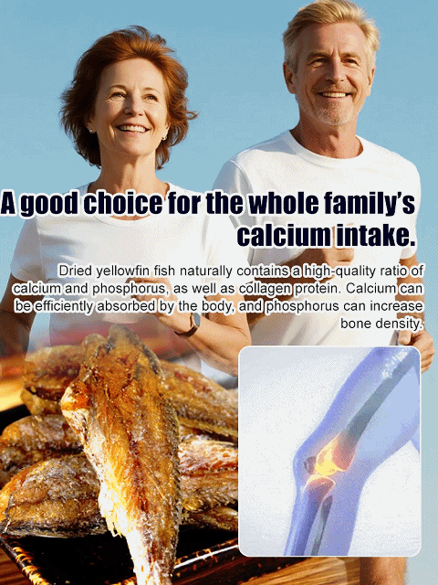 Premium Dried Yellow Croaker: Helps maintain clear blood vessels and supports your cardiovascular system in operating at peak performance.