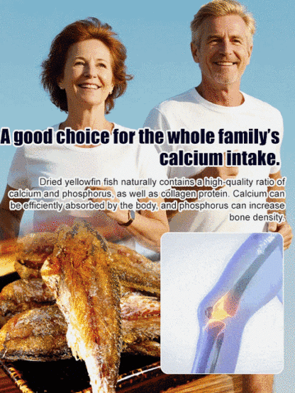 Premium Dried Yellow Croaker: Helps maintain clear blood vessels and supports your cardiovascular system in operating at peak performance.