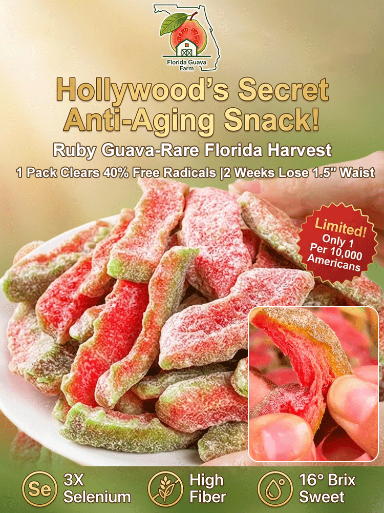 Seedless red guava preserves, a chewy and guilt-free snack. Moderately sweet with a slight tartness, 100% all-natural.