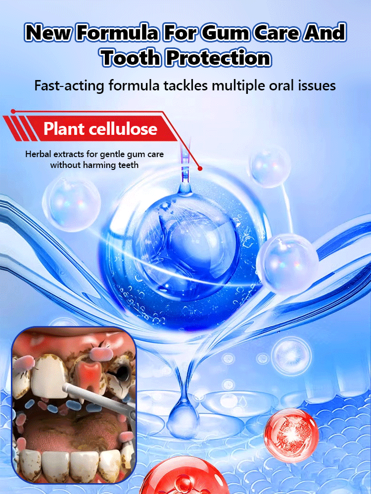 🩺Professional Gum Repair and Tissue Regeneration Gel🛡 Painlessly solves gum recession, loose teeth, and bleeding gum problems. 🌿 Clinical-grade natural oral care essence.