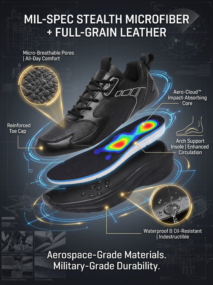 [Whole cowhide] Non-slip and durable men's sports shoes