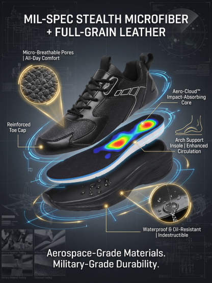 [Whole cowhide] Non-slip and durable men's sports shoes
