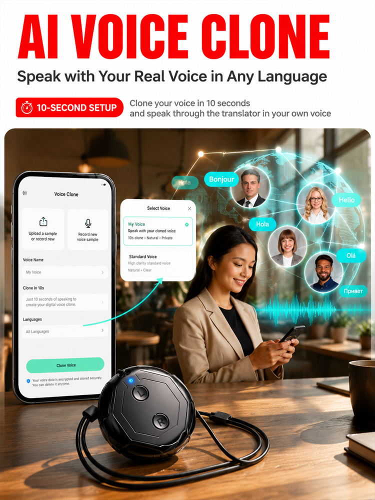 🚀 0.1s AI Translator: 144+ Languages, Offline Pro, Noise-Cancel 3-in-1