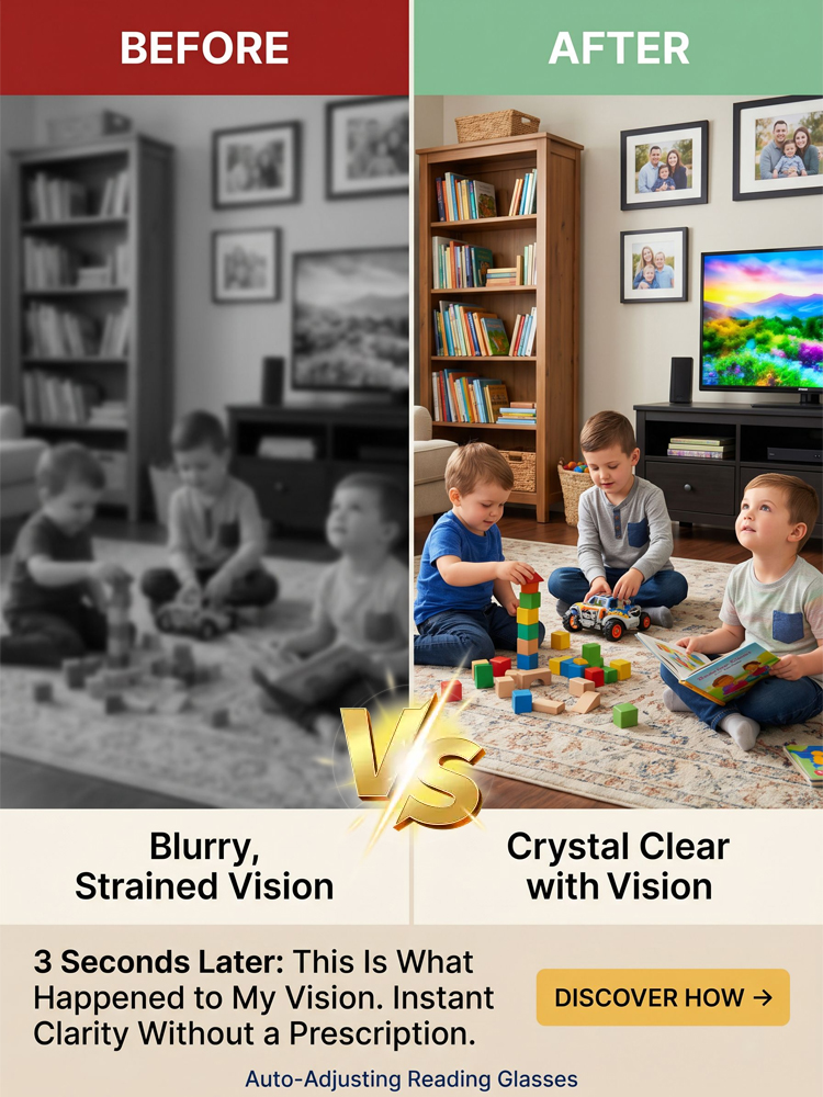 【Vision Restored to 20-Year-Old Condition】Smart Zoom Comfort Reading Glasses