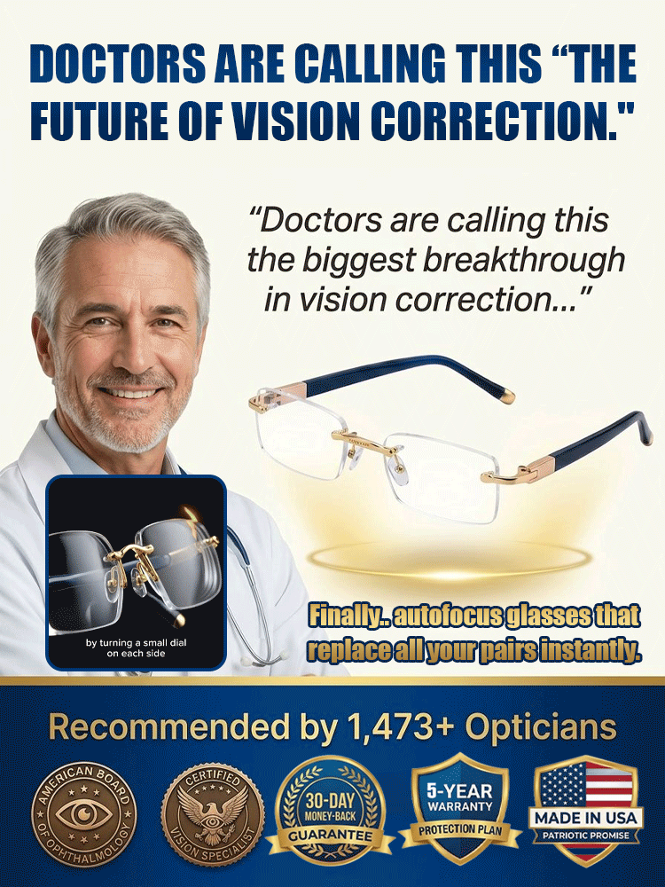 【Vision Restored to 20-Year-Old Condition】Smart Zoom Comfort Reading Glasses