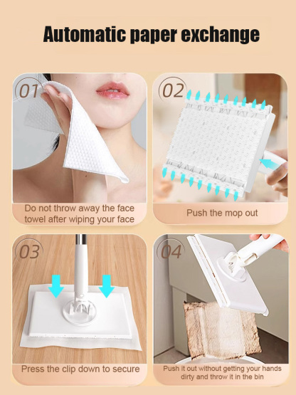 Automatic Mop 2.0 Keeps Your Hands Clean, No Need to Wash Your Hands, Say Goodbye to Scratching Your Hair!