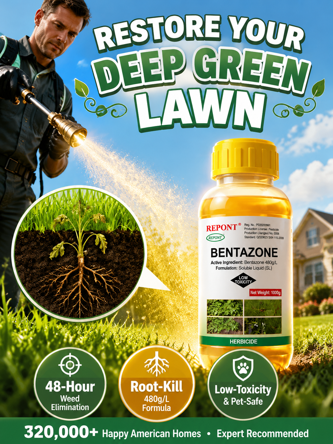 🔥 Weeds Never Grow Again! One spray kills them from the root, no weeds for 3 years!  🔬 【International Top Agricultural and Forestry Technology Laboratory】5 Years of Core R&D