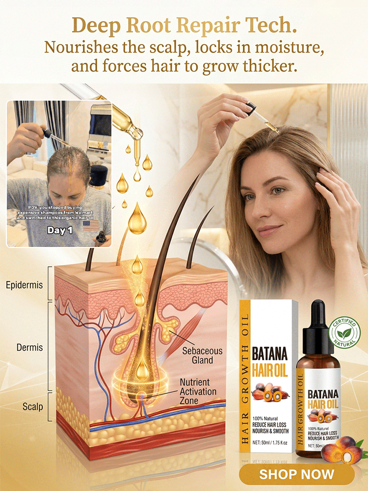 🌿Developed by Cambridge University, this hair growth oil features a pure plant-based formula that effectively improves hairline, hair whorl, and thinning hair on the crown.