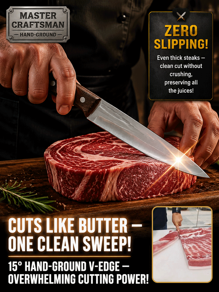 Aerospace-grade alloy blades ensure 20 years of lasting sharpness. Slicing meat is as easy as cutting tofu.