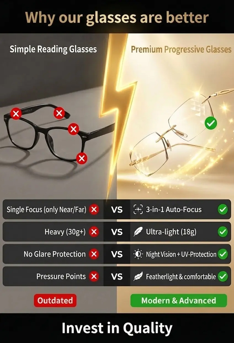 Clinically proven by the Eye Institute! 🏥  Blocks 99% of blue light 🛡️, instantly transforming into sunglasses outdoors! ☀️➡️🕶️