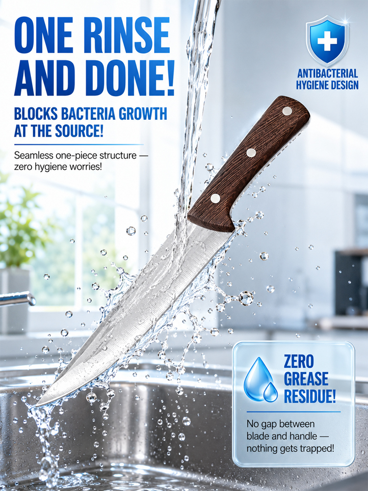 Aerospace-grade alloy blades ensure 20 years of lasting sharpness. Slicing meat is as easy as cutting tofu.