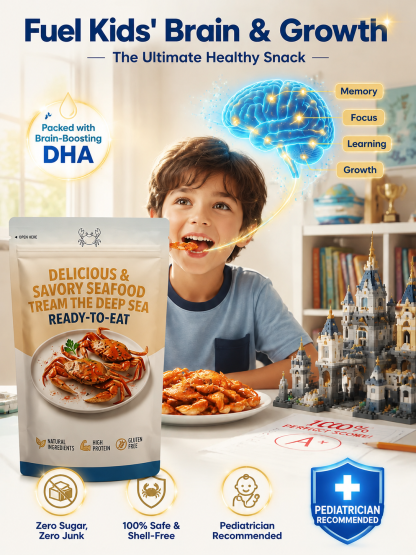 🚀 Geographic-Origin Crab: 1-bite to instant cellular vitality, No more fake seafood!