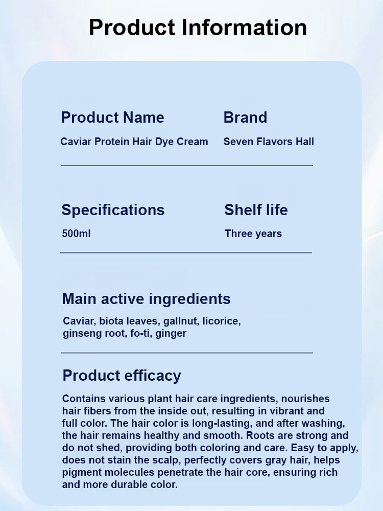 Zhivas Caviar Protein Hair Dye [Salon-Grade 2-in-1 Hair Dye and Conditioner]