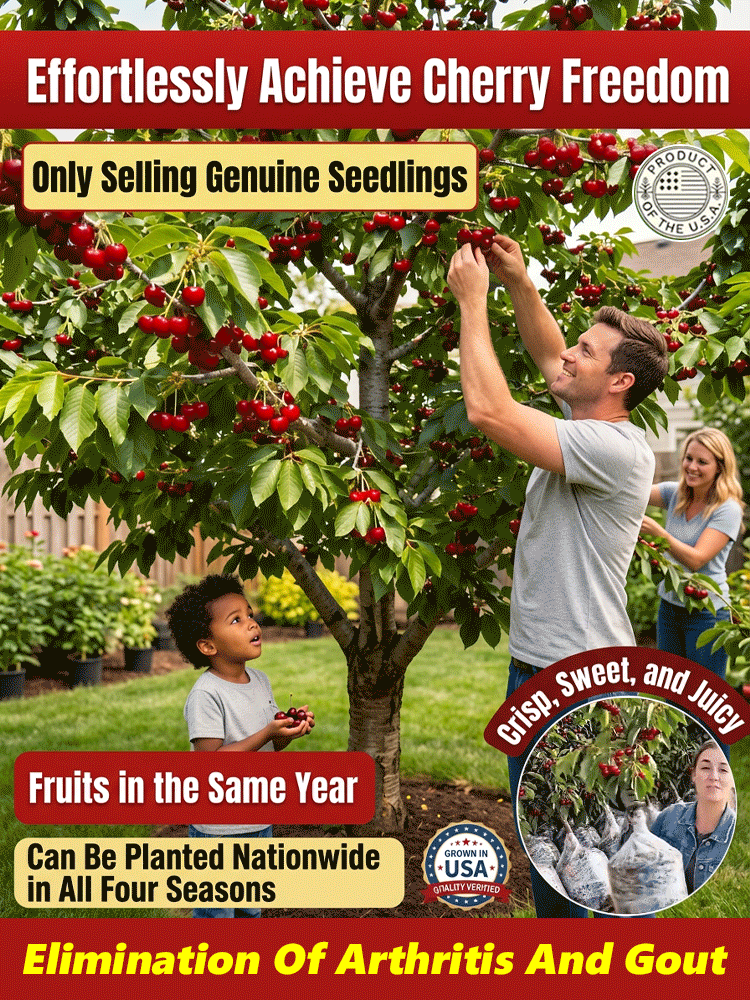 Non-GMO cherry seedlings, shipped with original soil🌍, 100% survival rate💯!