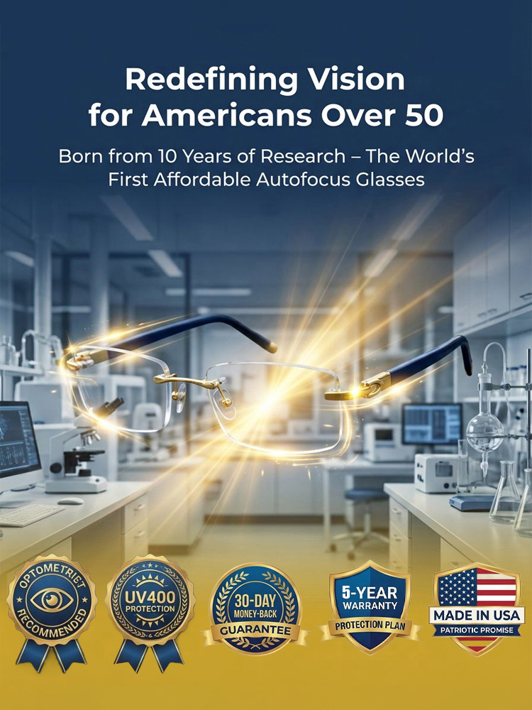【Vision Restored to 20-Year-Old Condition】Smart Zoom Comfort Reading Glasses