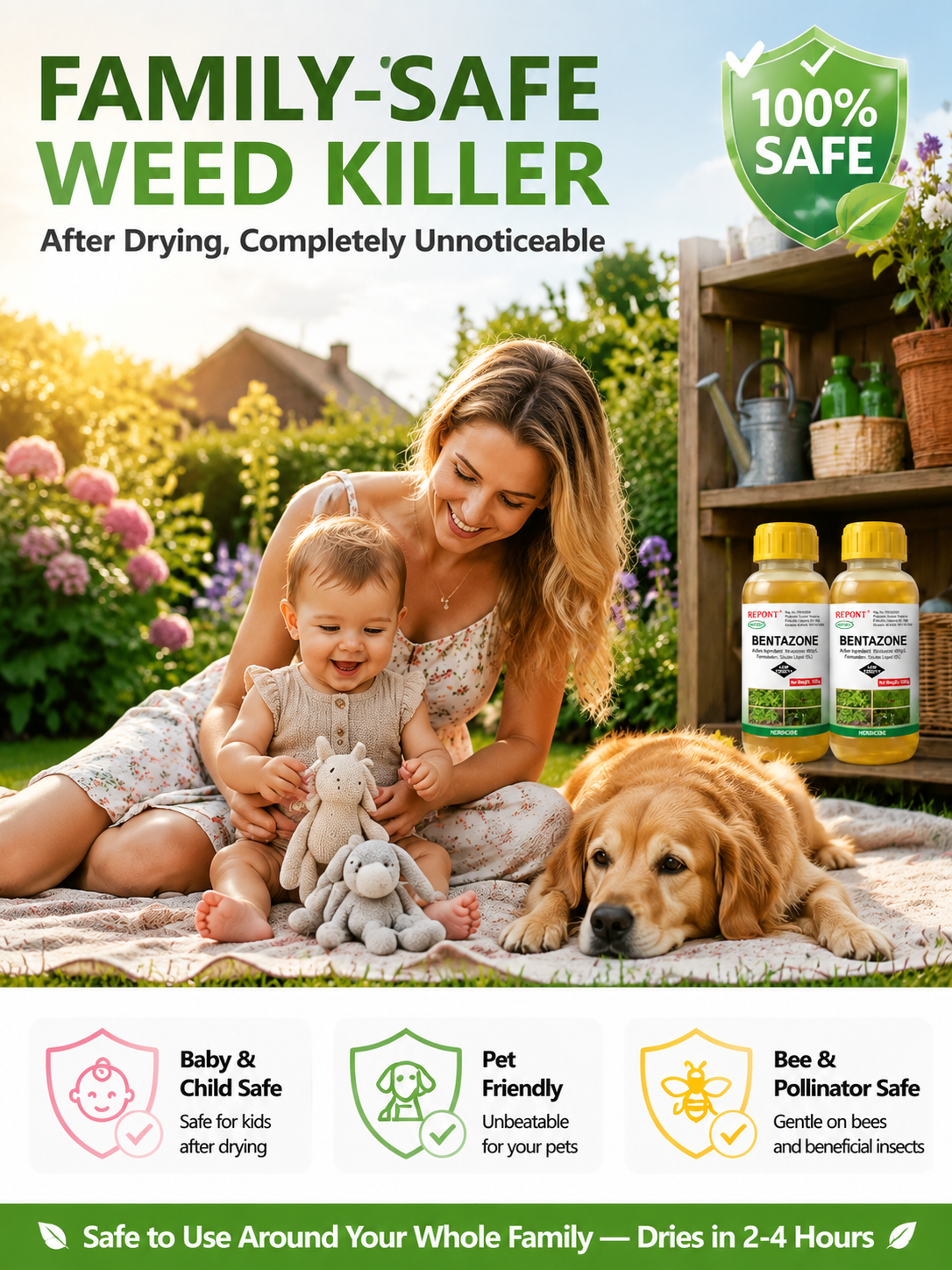 🔥 Weeds Never Grow Again! One spray kills them from the root, no weeds for 3 years!  🔬 【International Top Agricultural and Forestry Technology Laboratory】5 Years of Core R&D