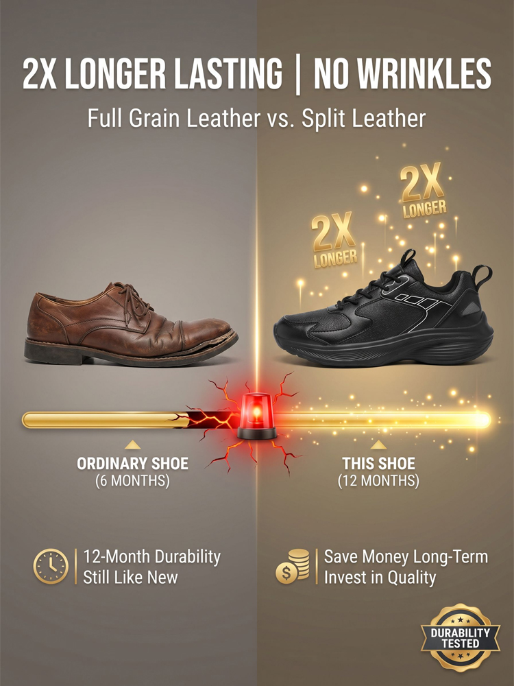 [Whole cowhide] Non-slip and durable men's sports shoes