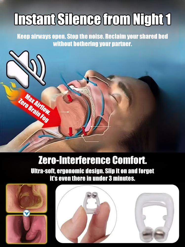 [Snoring Buster] Breathing Corrector，Professional anti-snoring device, clinically proven to effectively improve breathing.💤