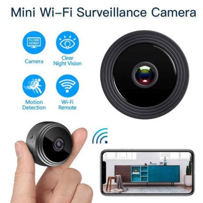 🥇High-definition night vision, 360-degree non-wide-angle mini camera