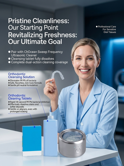 Deep-Clean Your Dentures in Just 5 Minutes: Professional Ultrasonic + UV Technology Kills 99.9% of Bacteria 🦷