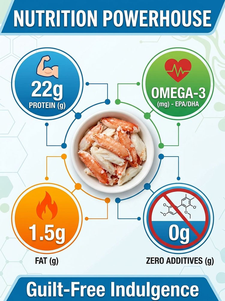 More addictive than potato chips! Wild Alaskan spicy crab, crispy, high in protein, and low in calories