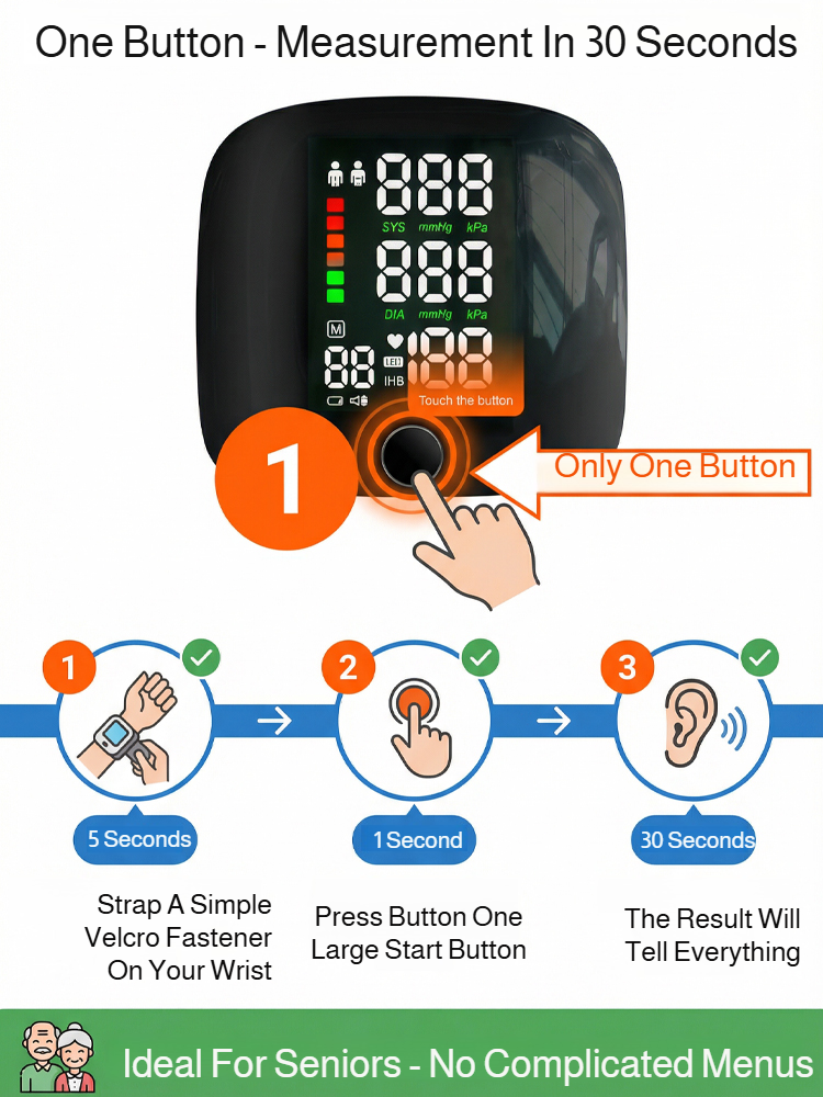 🧐 Painless blood pressure and blood sugar measurement in 30 seconds, German technology on your wrist. Limited stock available!