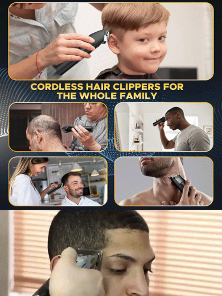 💇‍♂️Imported from Germany, this multi-purpose tool features a 360° contour-tracking blade that fits your skin without scratching or lag, easily creating professional-grade cutting results.