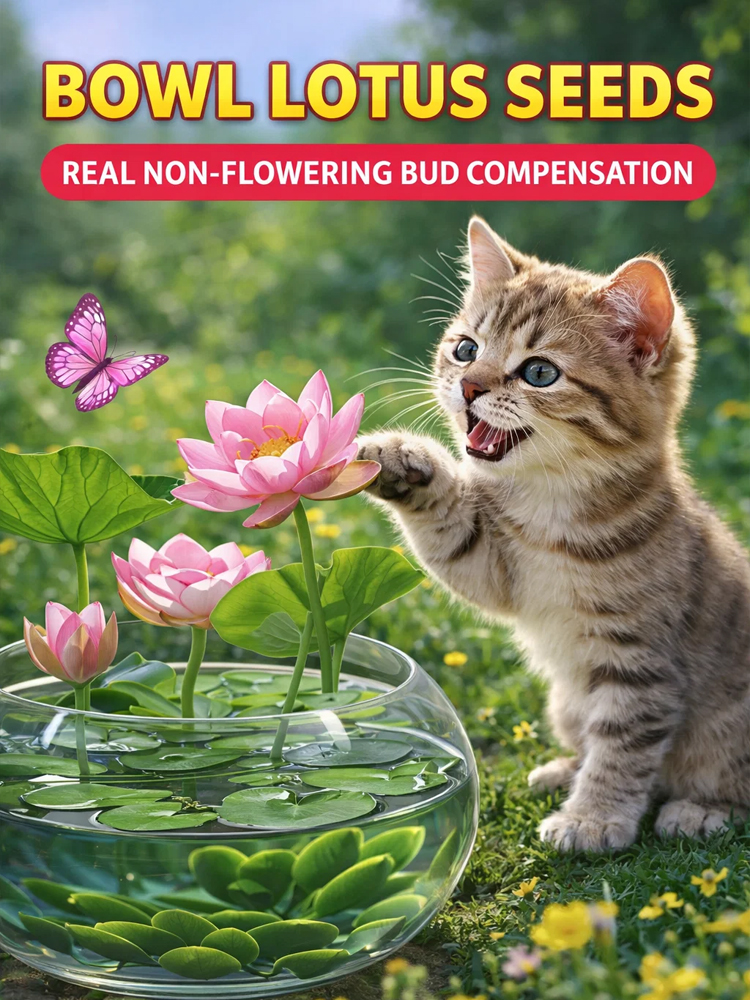 Botanist Recommended❗️No soil or fertilizer needed, just watering is all it takes for it to thrive; even beginners can grow six-colored lotus flowers🌸
