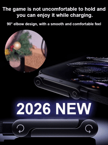 🥰Kabel 2 w 1 do szybkiego ładowania ze stopu cynku | Pełne ładowanie 240 W | Oglądanie i jednoczesne ładowanie bez przegrzania🎊