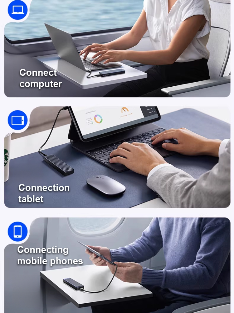 16TB Type-C Portable SSD: Universal for all devices, 1GB/s read speed, stable storage, no lag