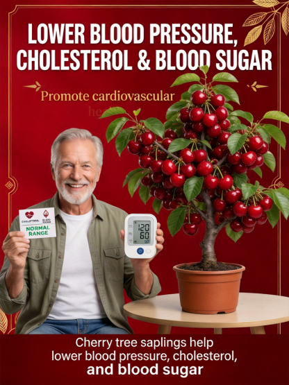 Non-GMO cherry seedlings, shipped with original soil🌍, 100% survival rate💯!