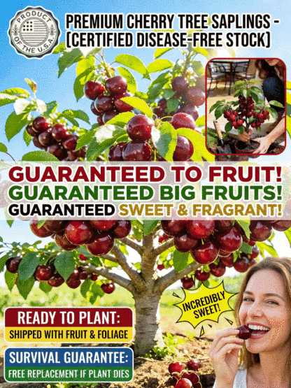 Non-GMO cherry seedlings, shipped with original soil🌍, 100% survival rate💯!
