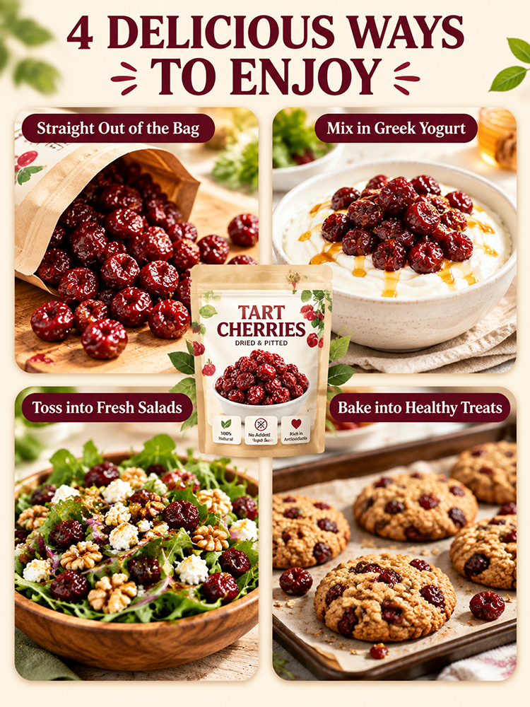 [Say Goodbye to Joint Aches and Swelling] Premium Montmorency Dried Cherries